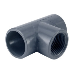 Te de PVC Presión 25 mm x 3/4