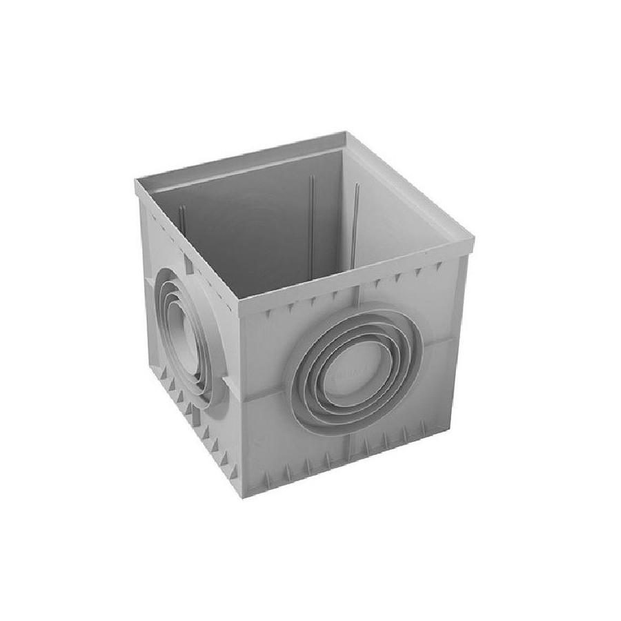 Cuerpo de Arqueta Gris 20 x 20 cm Polipropileno