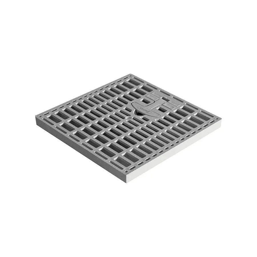 Rejilla de Arqueta Gris 40 x 40 cm Polipropileno