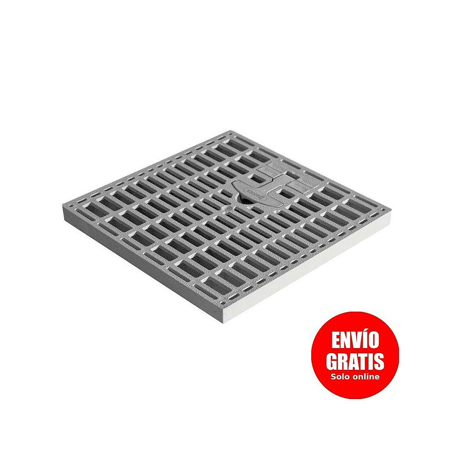 Rejilla de Arqueta Gris 55 x 55 cm Polipropileno