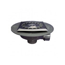 Caldereta PVC 10 x 10 cm Salida Vertical - Horizontal Inoxidable