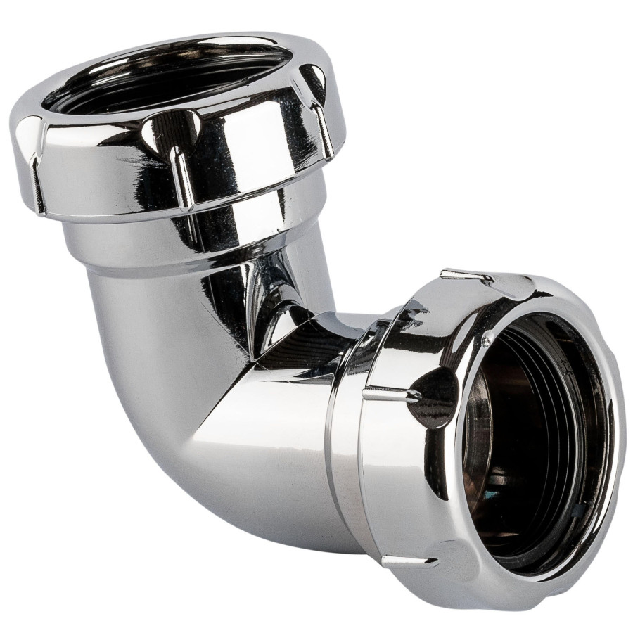 Codo ABS Cromado Hembra - Hembra 40 mm