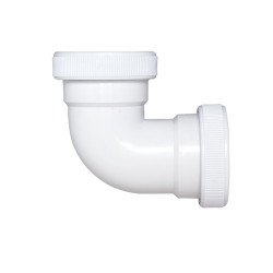 Codo Corto 2 Tuercas Hembra - Hembra 40 mm