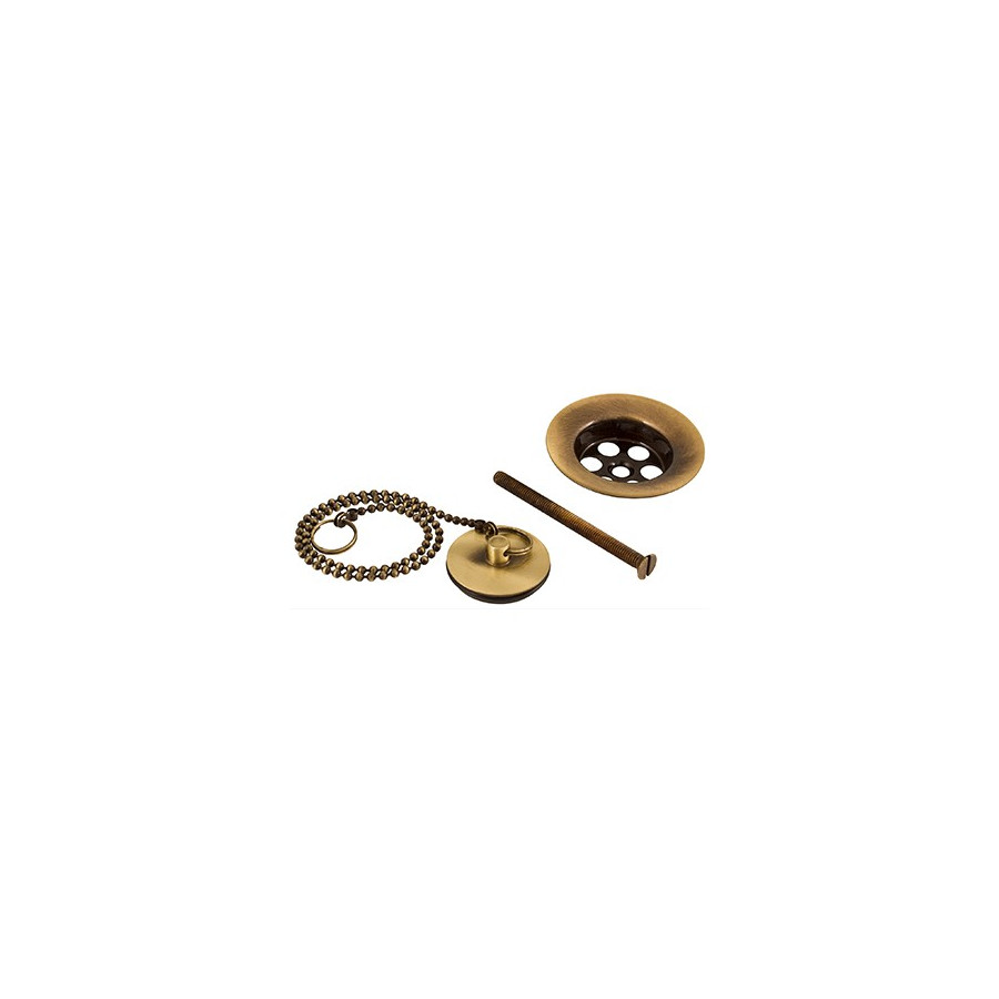 Conjunto Tapón, Cadena, Rejilla Lavabo Bronce AC-35