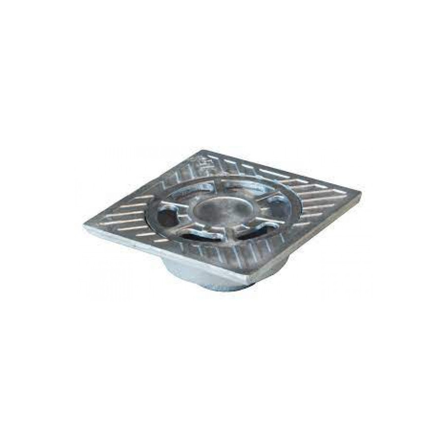 Sumidero de Aluminio 15 x 15 cm Salida Vertical