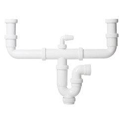 Desagüe Sifón Curvo 2 Senos