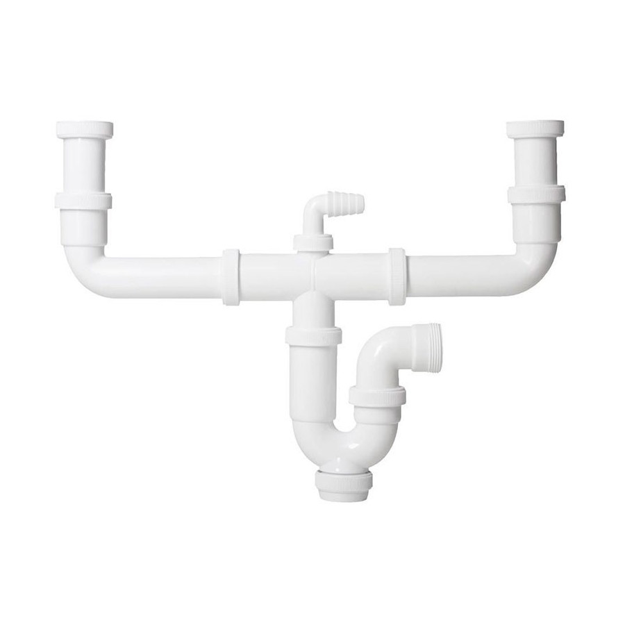 Desagüe Sifón Curvo 2 Senos