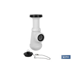 Sifón Botella con Válvula 40 mm