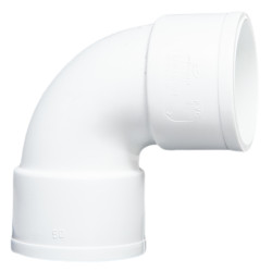 Codo PVC Sanitario 40 mm 87º Hembra - Hembra Blanco