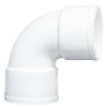 Codo PVC Sanitario 40 mm 87º Hembra - Hembra Blanco