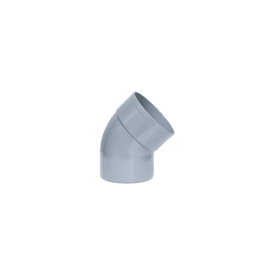 Codo PVC Sanitario 250 mm 45º Macho - Hembra