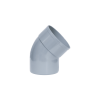 Codo PVC Sanitario 250 mm 45º Macho - Hembra