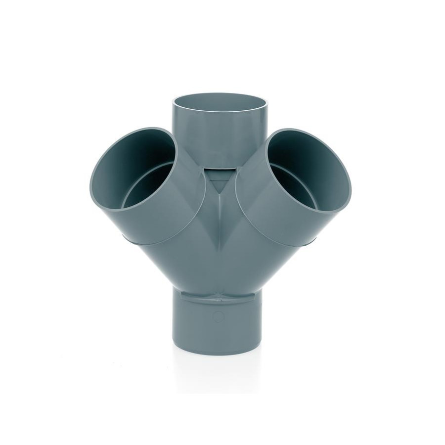 Derivación Doble Escuadra 90 mm 45º