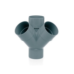 Derivación Doble Escuadra 110 mm 45º