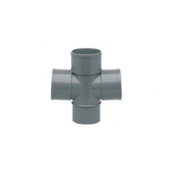 Derivación Doble Plana 90 mm 87º