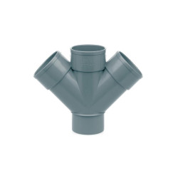 Derivación Doble Plana 110 mm 45º