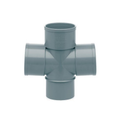 Derivación Doble Plana 125 mm 87º