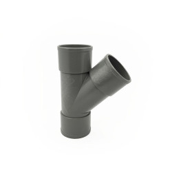 Te PVC Sanitario 40 mm 45º Hembra - Hembra