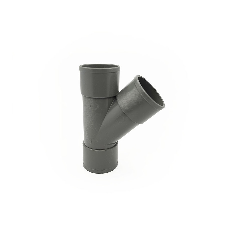 Te PVC Sanitario 40 mm 45º Hembra - Hembra
