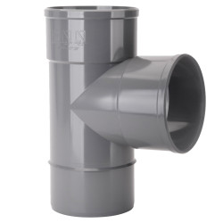 Te PVC Sanitario 90 mm 87º Macho - Hembra