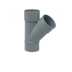 Te PVC Sanitario 110 mm 45º Macho - Hembra