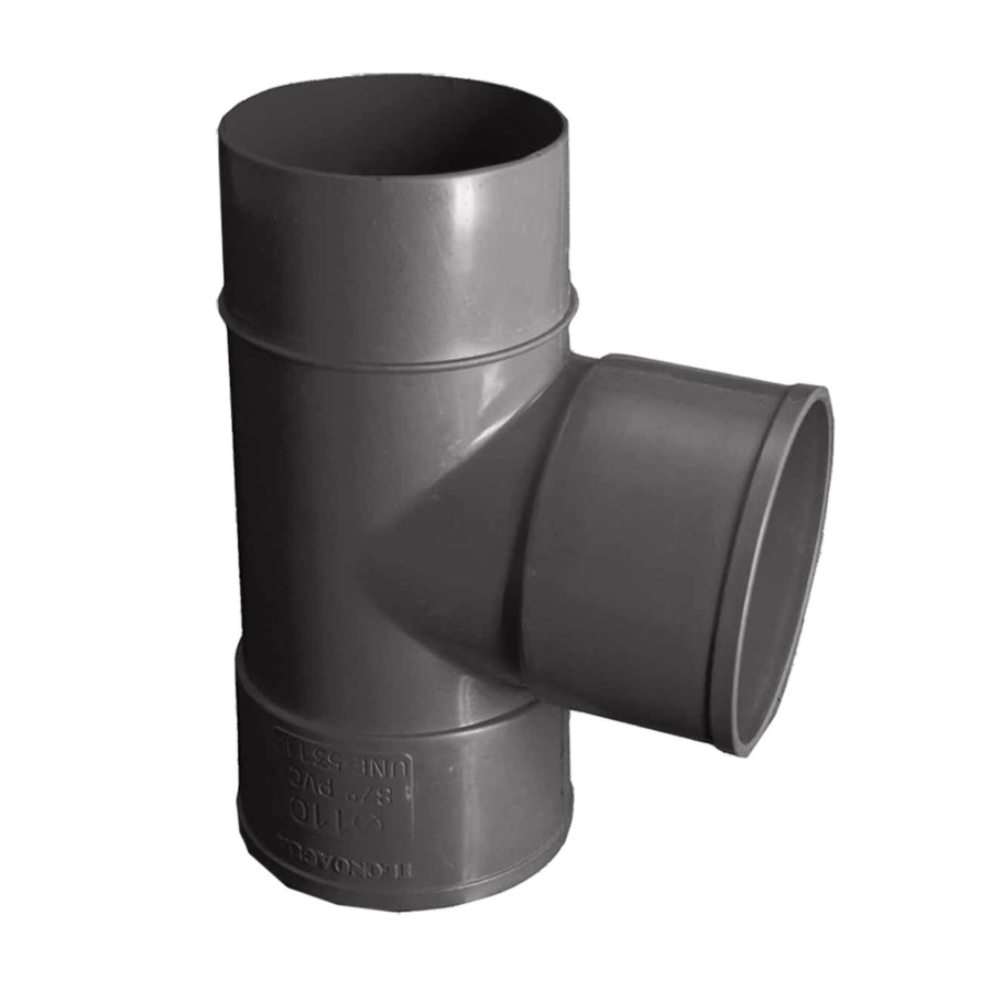 Te PVC Sanitario 110 mm 87º Macho - Hembra