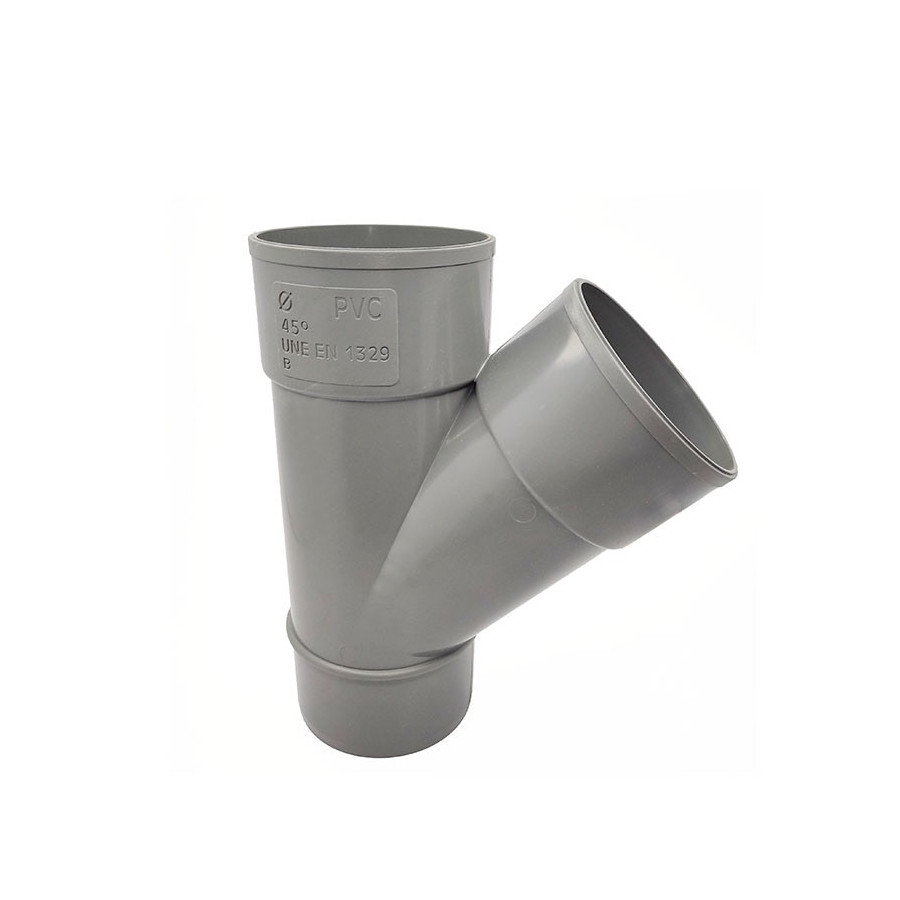 Te PVC Sanitario 315 mm 45 Macho - Hembra