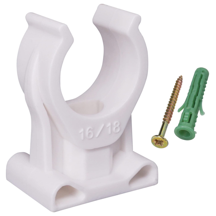 Abrazadera PVC Clip 18 mm