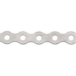 Cadeneta Perforada Galvanizada (Por Metro)