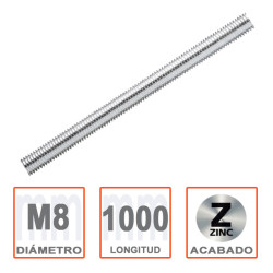 Varilla Roscada M8