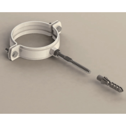 DISMOL Abrazadera de Aluminio 110 mm con Tirafondo