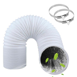 Tubo PVC Flexible Salida de Humos 100 mm (Pack de 3 m)