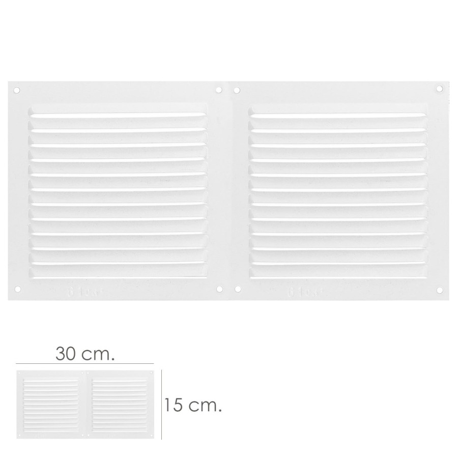 Rejilla 15 x 30 cm PVC