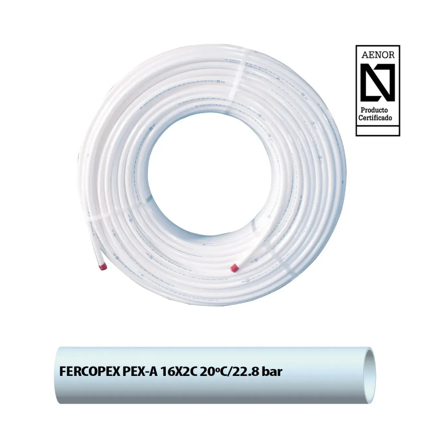 Tubería Polietileno Reticulado Expansión 16 x 1,8 mm (Rollo de 100 m)