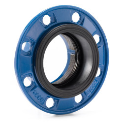 Brida Doble Cámara de Fundición PE/PVC 110 mm