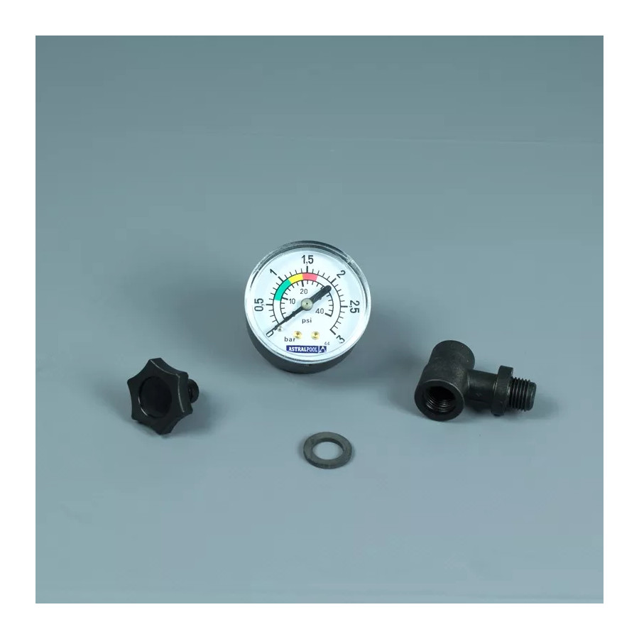 ASTRALPOOL Manómetro Filtro con Te y Purga
