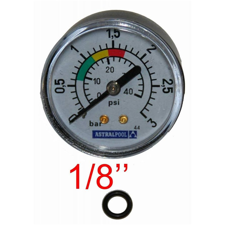 ASTRALPOOL Manómetro Filtro 1/8 3 kg Rosca Trasera