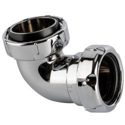 Codo ABS Cromado Hembra - Macho 32 mm x 1 1/4