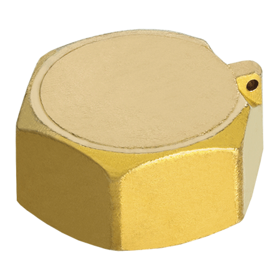 Tapa Latón con Precinto 1/2