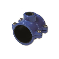 Collarín Fundición PVC 90 mm x 1 1/4 Azul