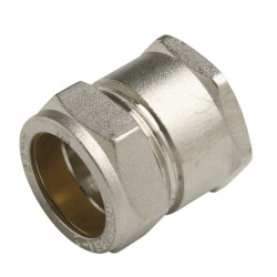 Manguito de Compresión de Cobre 18 mm x 1/2 Rosca Hembra