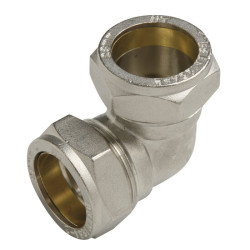 Codo de Compresión de Cobre 22 mm