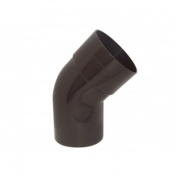 Codo Bajada 45º 80 mm Macho - Hembra Marrón