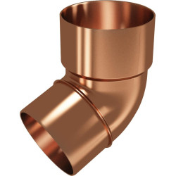 Codo Bajada 45º 80 mm Macho - Hembra Cobre