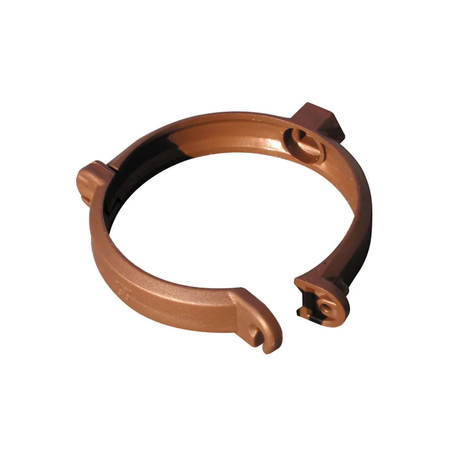 Abrazadera Bajada 80 mm Cobre
