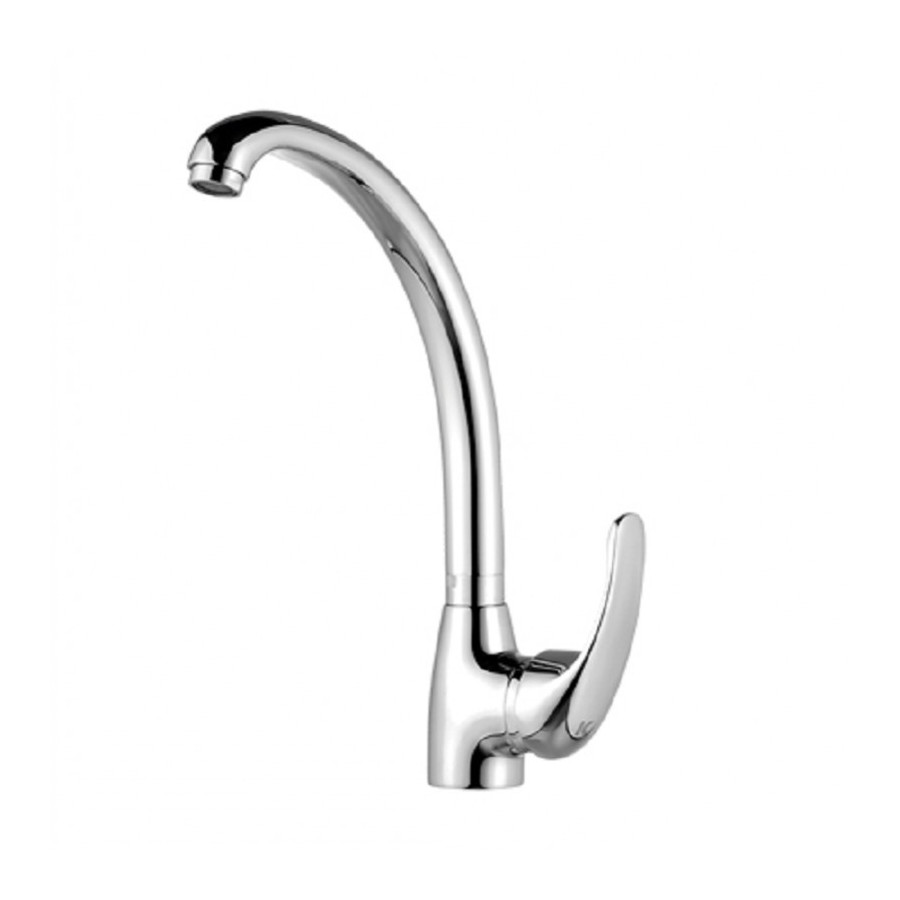 KÄLLA Grifo Fregadero Vertical con Tubo Cromado Modelo Enkel