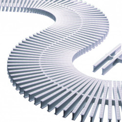 Rejilla Transversal Curva 245 x 22 mm