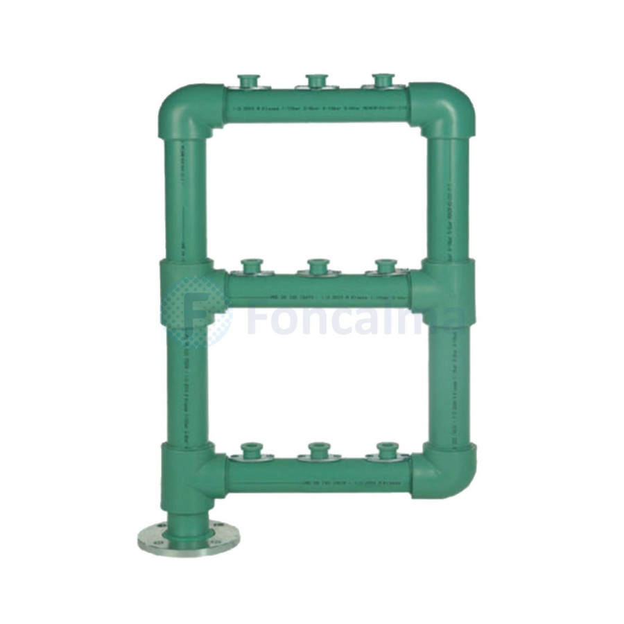 Batería de Polipropileno 12 Contadores en 2 Filas