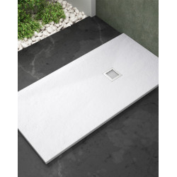 Plato de Ducha Pizarra 120 x 70 cm Blanco
