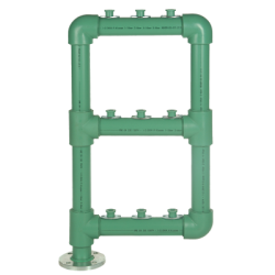 Batería de Polipropileno 6 Contadores en 3 Filas